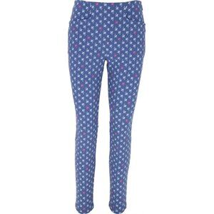 NWT RLX Ralph Lauren Golf Women's Printed Blue Palms Eagle Pant 10